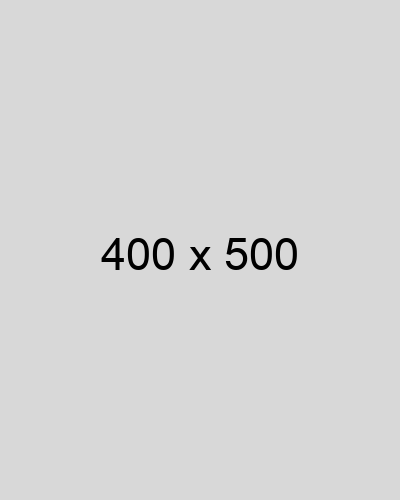 A grey placeholder image with the dimensions 400 by 500 pixels displayed in the center.
