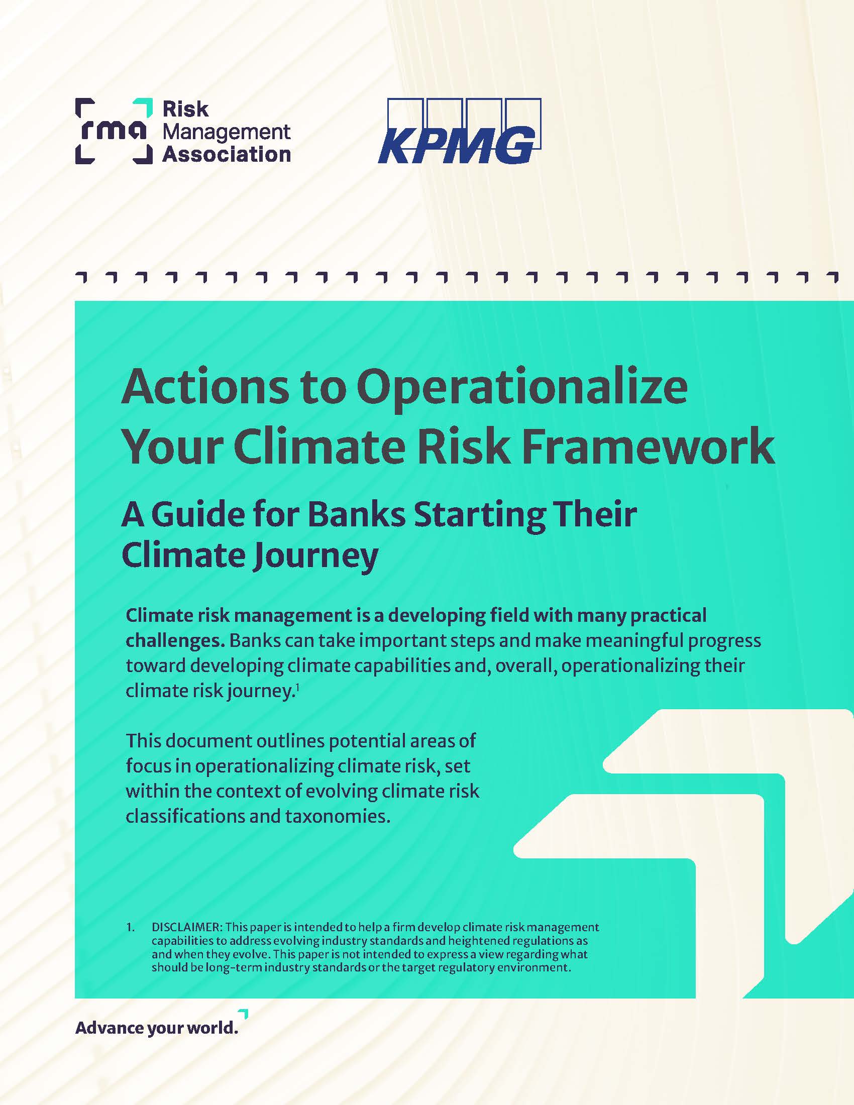 Operationalize your climate risk framework